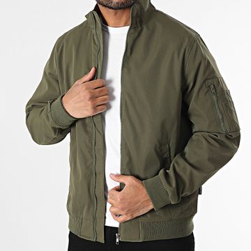 Blend - Chaqueta con cremallera verde caqui 20717872