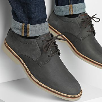 Clarks - Zapatillas Atticus LT Lace Nubuck Gris Oscuro