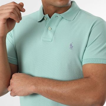 Polo Ralph Lauren - Polo Manga Slim Original Player Verde Claro