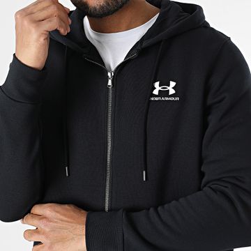 Under Armour - Essential Sudadera con capucha y cremallera 1373881 Negro