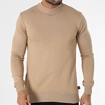 Armita - AVP-175 Suéter de cuello alto beige