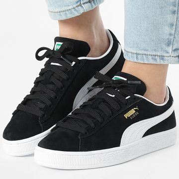 Puma - Zapatillas Mujer Suede Classic Jr 399853 Puma Negro Puma Blanco