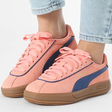 Puma - Zapatillas Mujer Puma Club Klassika SD 400718 Rosa Fruta Blazing Azul Oro