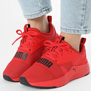 Puma - Softride Wired 2 Jr Mujer Zapatillas 401505 Puma Rojo Puma Negro