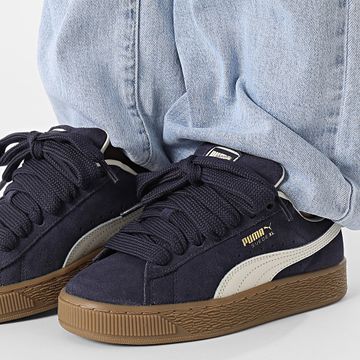 Puma - Zapatillas Mujer Ante XL Jr 396577 New Navy Frosted Ivory