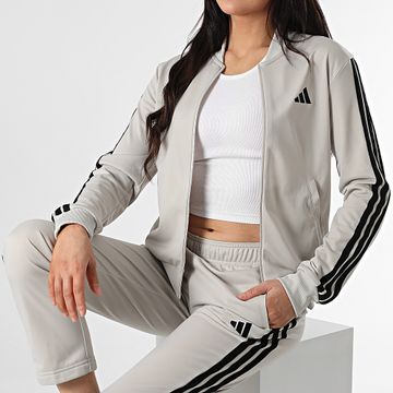 Adidas Performance - Chándal 3 Rayas Mujer JY1769 Beige