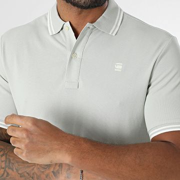 G-Star - Polo Manga Corta Dunda Slim Stripe D17127-5864 Verde Claro