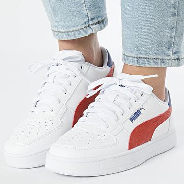 Puma - Caven 2.0 Jr Zapatillas Mujer 393837 Puma Blanco Rojo Azul Fuego