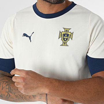 Puma - Camiseta FPF Training Jersey 779512 Beige Azul Marino