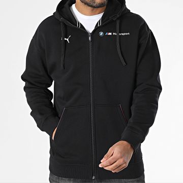 Puma - BMW MMS Essential Sudadera con capucha y cremallera 630629 Negro