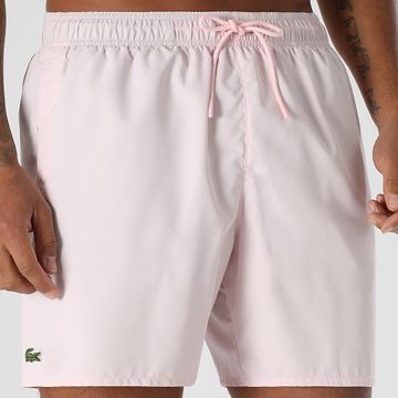 Lacoste - Bañador Logo Cocodrilo Rosa