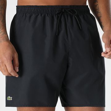 Lacoste - Bermudas Cocodrilo Logo Negro