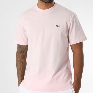 Lacoste - Camiseta Classic Fit Cocodrilo Logo Rosa