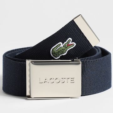 Lacoste - Placa Para Cinturón Con Logo Cocodrilo Bordado Azul Marino