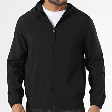 Calvin Klein - O525 Chaqueta con capucha y cremallera Negro