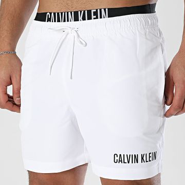 Calvin Klein - Shorts de baño con cordón 0992 Blanco