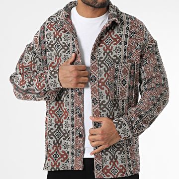 Frilivin - Sobrecamisa Beige Naranja