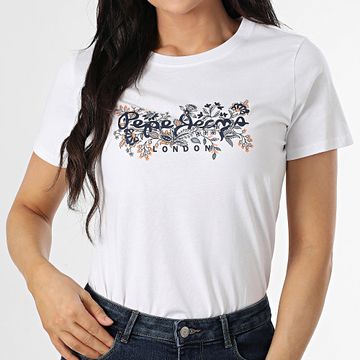 Pepe Jeans - Camiseta Rosalind de mujer PL506034 Blanca