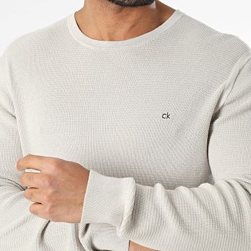 Calvin Klein - Jersey microtextura 4080 Beige