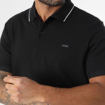 Calvin Klein - Polo Manga Corta Piqué Multi Tipping 4141 Negro