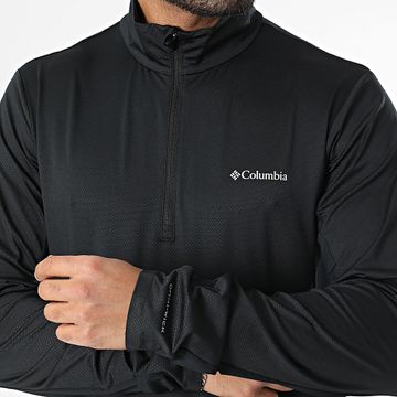 Columbia - Camiseta de manga larga con cuello de cremallera Three Pitch 2118672 Negro