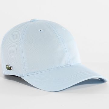 Lacoste - Casquette Side Logo Brodé Crocodile Bleu Clair