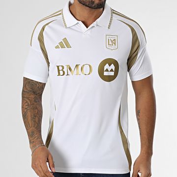 Adidas Performance - Polo Manga Corta LAFC IV9857 Blanco Oro