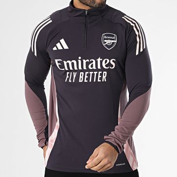 Adidas Performance - Camiseta Manga Larga Cuello Cremallera AFC JF2924 Morado Oscuro