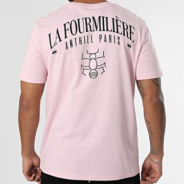Anthill - Tee Shirt Oversize Large La Fourmilière Rosa Negro