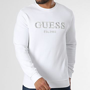 Guess - Sudadera cuello redondo M5GQ08-KCN01 Blanco