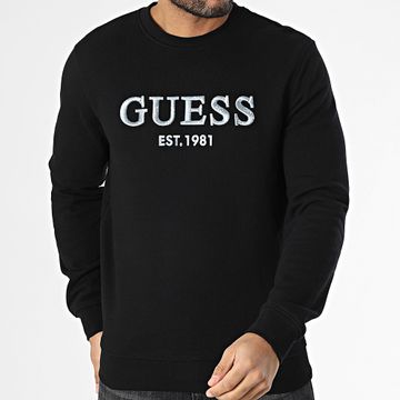 Guess - Sudadera cuello redondo M5GQ08-KCN01 Negro