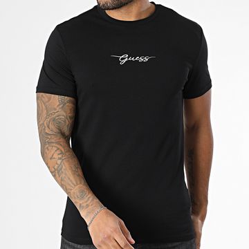 Guess - Camiseta U5GM02-KCD31 Negro