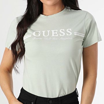 Guess - Camiseta de mujer V5GI03-I3Z14 Verde claro