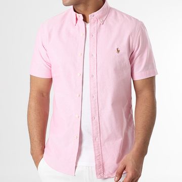 Polo Ralph Lauren - Slim Oxford Camisa Manga Corta Rosa