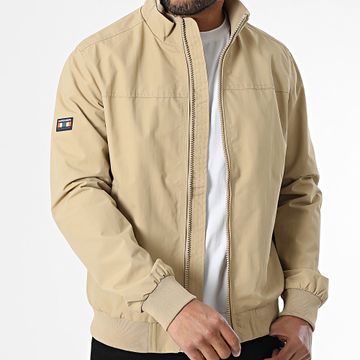 Superdry - Harrington M5012079A Chaqueta con cremallera de nailon beige