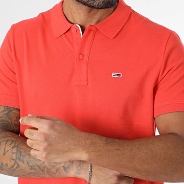 Tommy Jeans - Polo de manga corta 0676 Naranja