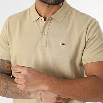 Tommy Jeans - Polo manga corta 0676 Beige