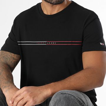 Tommy Jeans - Camiseta Slim Entry Graphic 0779 Negro