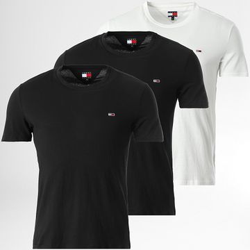 Tommy Jeans - Juego De 3 Camisetas Slim 1579 Blanco Negro