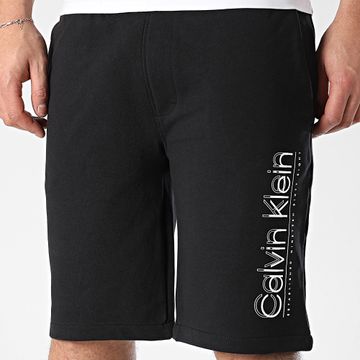 Calvin Klein - Pantalón Corto Jogging Doble Logo 4122 Negro