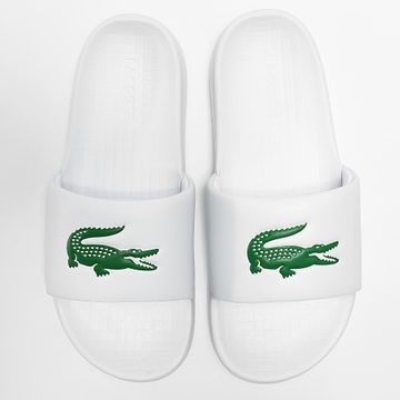 Lacoste - Sandalias Serve Slide 0.0 Logo Cocodrilo Blanco