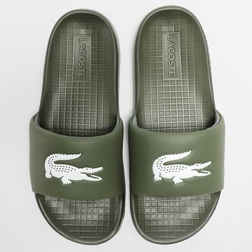 Lacoste - Sneakers Serve Slide 0.0 Logo Cocodrilo Verde Caqui