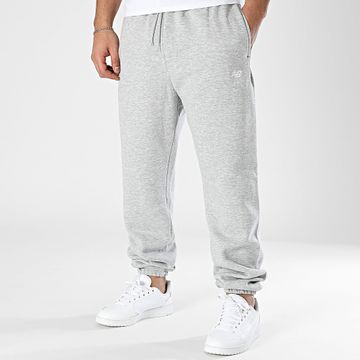 New Balance - Pantalones de chándal de forro polar MP41503 Gris jaspeado