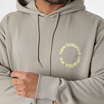 New Balance - MT51916 Sudadera con capucha beige