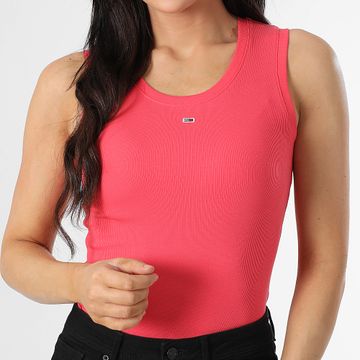 Tommy Jeans - Camiseta de tirantes para mujer Essential 0673 Rosa