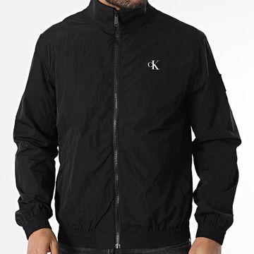 Calvin Klein - 7373 Chaqueta negra con cremallera