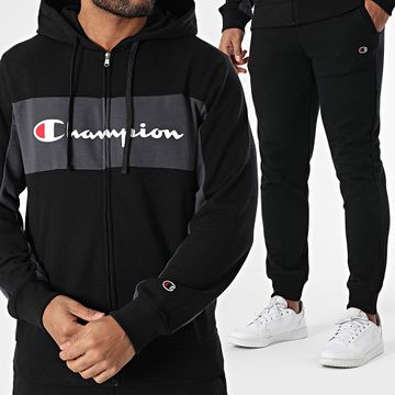 Champion - Chándal 220814 Negro Gris Carbón