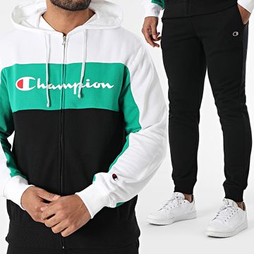 Champion - Chándal 220814 Negro Blanco Verde