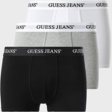 Guess - Juego De 3 M4BZ48-K6YW1 Negro Blanco Gris Heather Boxers