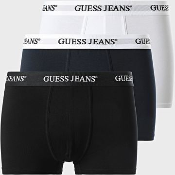 Guess - Juego De 3 M4BZ48-K6YW1 Boxers Blanco Azul Marino Negro